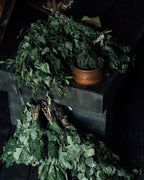 Traditional Finnish sauna ritual in a yurt sauna