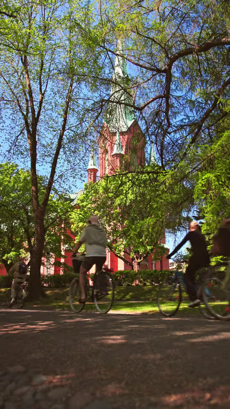 Tampere bike tour with sauna